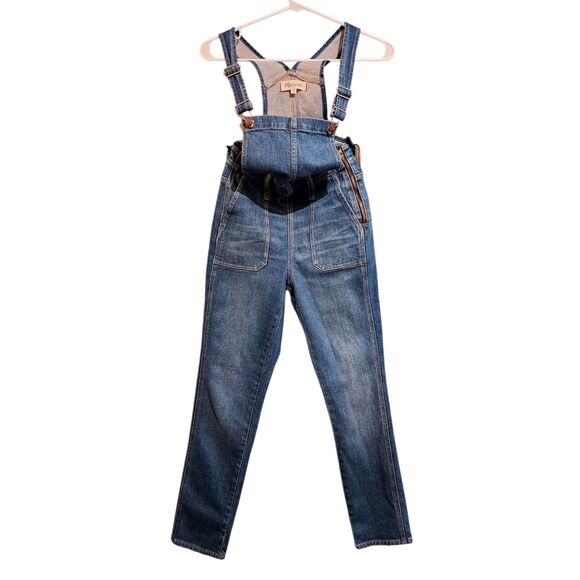 Madewell Denim - Madewell Stovepipe Overalls in Cosman Wash Women's Size XXS